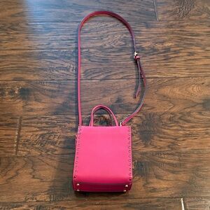 Coach Pink Crossbody Bag with Stud Accents